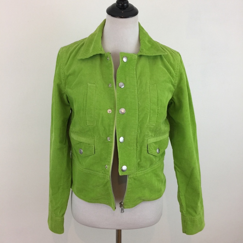 Tommy Hilfiger Corduroy Jacket Green Small